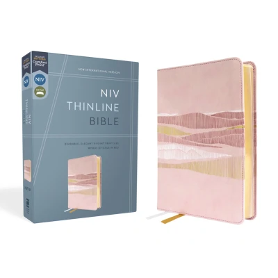 Afbeelding van NIV, Thinline Bible, Leathersoft, Pink, Red Letter, Comfort Print