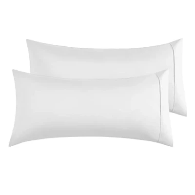 Afbeelding van Kussenslopen Voor Tweepersoonsbed 50x90 cm, Set van 2 Microvezel met Envelopsluiting Wit
