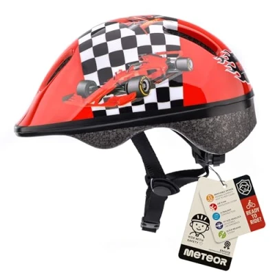 Afbeelding van meteor® fietshelm kinderhelm MTB scooter helm helmet voor downhill scheidingshelm mountainbike inliner skatehelm BMX jongens meisjes Fahrradhelmet bike KS06 (race team, XS 44 48 cm)