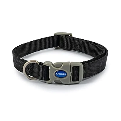 Afbeelding van Ancol Viva Verstelbare kraag Zwart, Maat 2 5/Medium, Past nek 30 50 cm, Quick Fit, Lichtgewicht, Weerbestendig