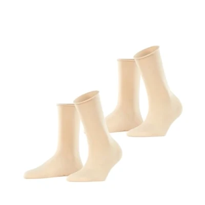 Afbeelding van Esprit Basic PURE 2PACK UNI Sokken cream, Dames, Maat: 39 42, Cream