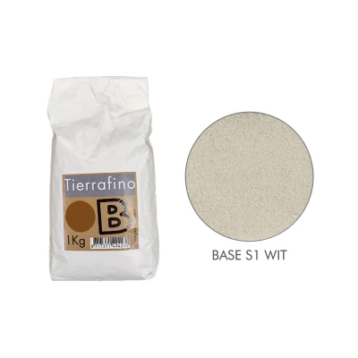 Afbeelding van Tierrafino Basis leem S1 Wit zonder stro 1kg