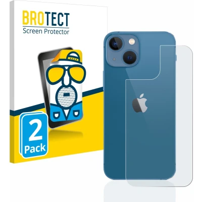 Afbeelding van BROTECT Screenprotector voor Apple iPhone 13 mini (Achterkant) Folie Beschermfolie matte (2 Stuks)