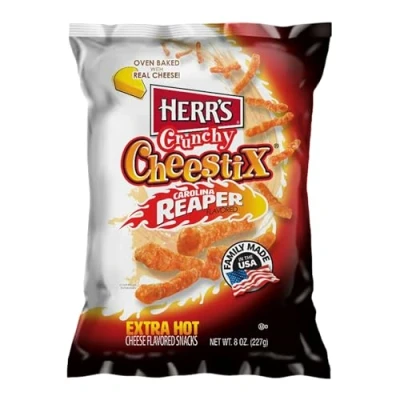 Afbeelding van Herr&#039;s Carolina Reaper Cheesestix 8 x 227 gram