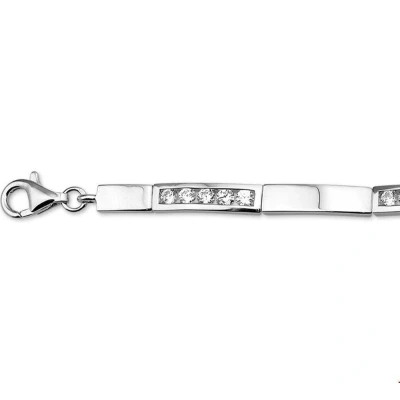 Afbeelding van Armband Zilver Zirkonia 4,5 mm 18 21 cm