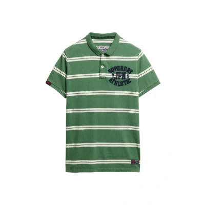 Afbeelding van Superdry Poloshirt, Heren, Maat: Large, Green stripe