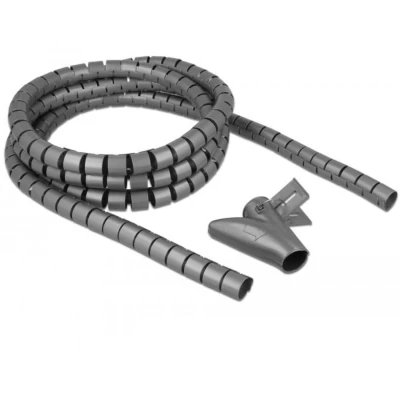 Afbeelding van Delock spiraalslang met terugtrekhulpstuk 2,5 m x 20 mm grijs