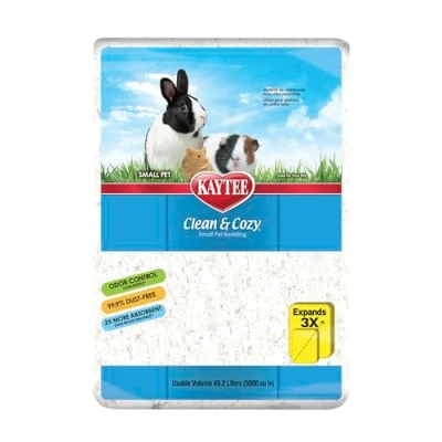 Afbeelding van Kaytee 894627 Clean &amp; Cozy strooi voor kleine huisdieren/knaagdieren/hamsters, 99,9% stofvrij, geurcontrole 49,2 L, wit