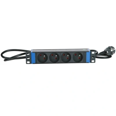 Afbeelding van 10 inch 4 voudige stekkerdoos met penaarde