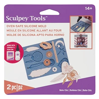 Afbeelding van Sculpey APM 63 flexibele push vorm voor boho chic