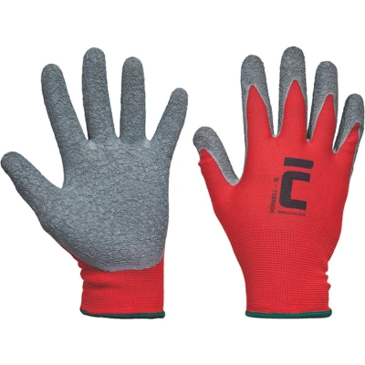 Afbeelding van Cerva HORNBILL handschoen gedipt rubber 01080002 12 stuks Rood 11