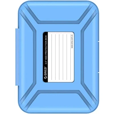 Afbeelding van ORICO 3,5 inch harde schijf tas, stapelbaar en memo HDD beschermhoes voor schijven, blauw