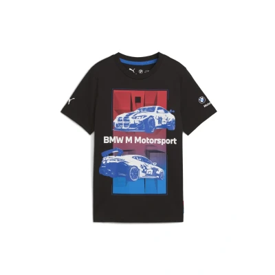 Afbeelding van Puma BMW M Motorsport Block Tshirt print voor kinderen, Maat: 128, Black