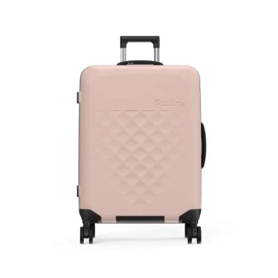 Afbeelding van Rollink Vega 360 Opvouwbare Medium Koffer 4w rose smoke Harde