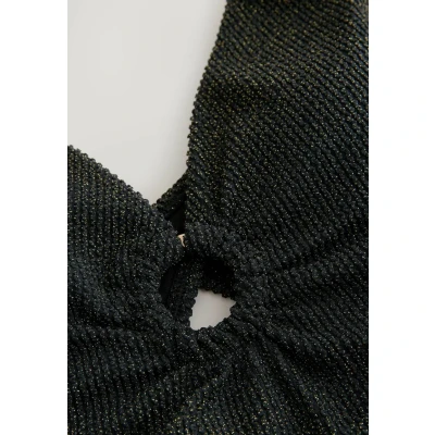 Afbeelding van Next Regular FIT Badpak, Dames, Maat: 36, Black gold sparkle
