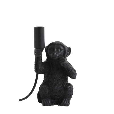 Afbeelding van Light &amp; Living Tafellamp MONKEY 13x12.5x23.5cm Zwart