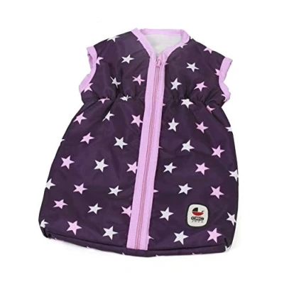 Afbeelding van Bayer Chic 2000 792 71 Poppenslaapzak voor Baby Poppen tot 55 cm, Poppenkleding, Poppenaccessoires, 3 8 jaar, sterren paars