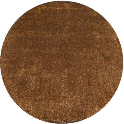 Afbeelding van Veer Carpets Karpet Lago Oker 69 Rond ø200 cm