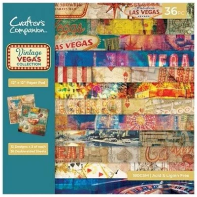 Afbeelding van CC Vintage Vegas Paperpad 30x30 cm