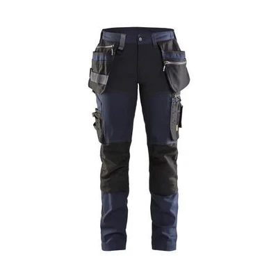 Afbeelding van Blaklader Dames werkbroek met stretch 7115 1343 Donker marineblauw/Zwart D20