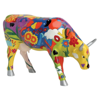 Afbeelding van CowParade Beeld Groovy Moo Koe Large Multi 30x10x18cm