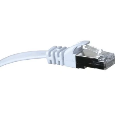Afbeelding van Netwerkkabel RJ45 plat CAT 6 U/FTP SNG wit 1 m