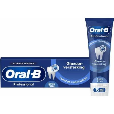 Afbeelding van 12x Oral B Tandpasta Professional Glazuurversterkend Extra Fris 75 ml