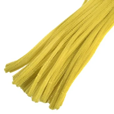 Afbeelding van Trimits Jumbo Chenille Pijpreinigers, Geel, 30cm x 12mm