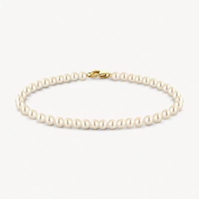 Afbeelding van Blush dames Armband van 14 karaat geelgoud met parels 2253YPW