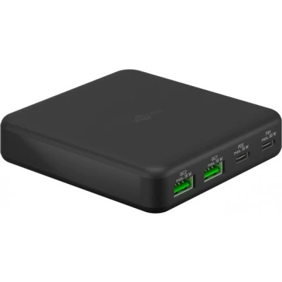 Afbeelding van USB multipoort oplader Goobay 4 poorten (USB A, C, 65W, Power Delivery, Quick Charge)