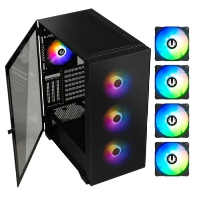 Afbeelding van Bitfenix Tracery ARGB medium tower pc behuizing, zwart