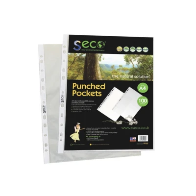 Afbeelding van Seco showtas A4 11 gaats PP 50 micron transparant stuks milieuvriendelijk SE PP50/50