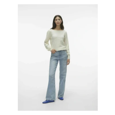 Afbeelding van Vero Moda Vmkamille LS Boatneck Trui, Dames, Maat: XS, Birch