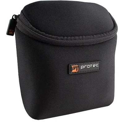 Afbeelding van Protec N265 3 delige Trombone/Alto Neopreen Mondstuk Pouch Zwart