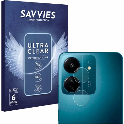 Afbeelding van Savvies Screenprotector voor Xiaomi Redmi 13C (ALLEEN Camera Lens) Folie Beschermfolie transparant (6 Stuks)