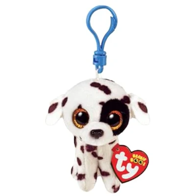 Afbeelding van Ty Beanie Boos Clip Knuffel Dalmatiër Luther 7 Cm