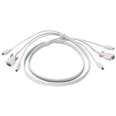 Afbeelding van Lindy Premium KVM Combo Toetsenbord video muis (TVM) kabel
