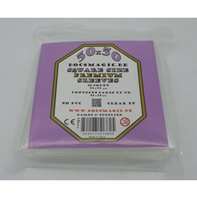Afbeelding van Docsmagic.de 50 Premium Mini Square Board Game Sleeves 51 x 53 Kingdom Death