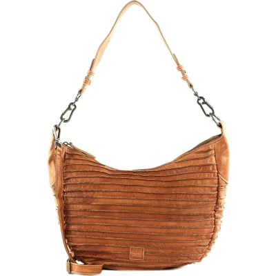 Afbeelding van FREDsBRUDER Leren Schoudertas Flowow Shoulderbag Dark Caramel Oranje