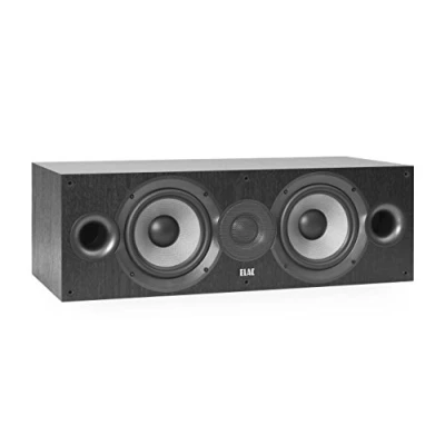 Afbeelding van ELAC Debut 2.0 C6.2 Center luidspreker voor muziekweergave via stereo installatie, 5.1 surround soundsysteem, uitstekend geluid en hoogwaardig design, 2 weg luidspreker, zwart decor