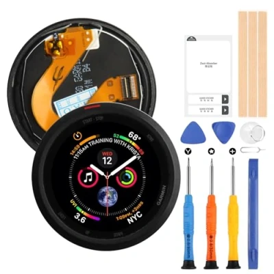 Afbeelding van LCD display voor Garmin Forerunner 245 GPS Running Watch Touchscreen Digitizer Assembly met reparatieset (zwart)