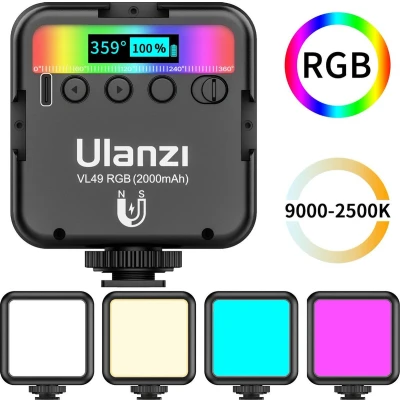 Afbeelding van Ulanzi VL49 RGB Multi Color LED videolamp