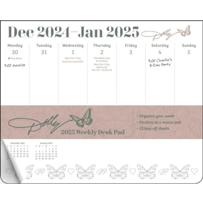 Afbeelding van Dolly Parton 2025 Weekly Desk Pad Calendar