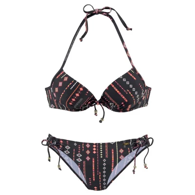 Afbeelding van Buffalo Push upbikini met sierkraaltjes