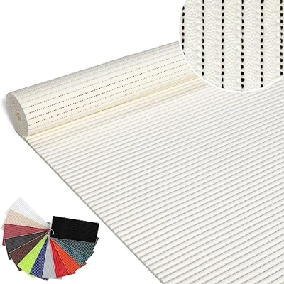 Afbeelding van ANRO Badmat, zachte schuimmat, bad en douchemat, antislip, badloper, effen, wit, 160 x 130 cm