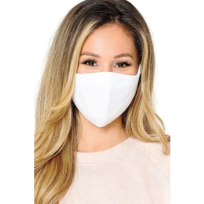 Afbeelding van Premium kwaliteit katoen mondkapje mondmasker gezichtsmasker herbruikbaar / Wasbaar Wit AWR
