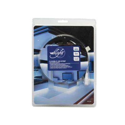 Afbeelding van 5 meter LED strip Koud wit Complete set Inkortbaar