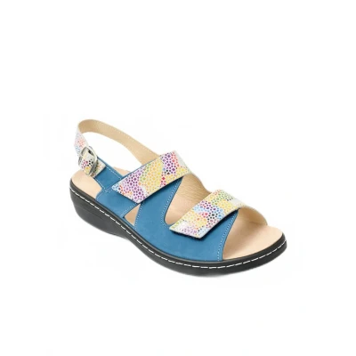 Afbeelding van Brede leren sandalen