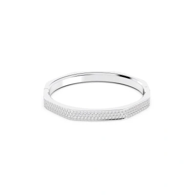 Afbeelding van Swarovski dames Dextera bangle met kristal in de kleur Zilver, maat: M