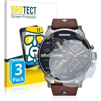 Afbeelding van BROTECT Glas Screen Protector voor Diesel DZ7314 Mr. Daddy (3 Stuks) Schermbeschermer [9H Hardheid, Beschermglas Folie niet Gehard Glas]